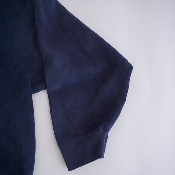 Vintage '90s Gildan Navy Uniopolis Fire & Rescue Cotton Hoodie Sweatshirt 2XL - Picture 9 of 11